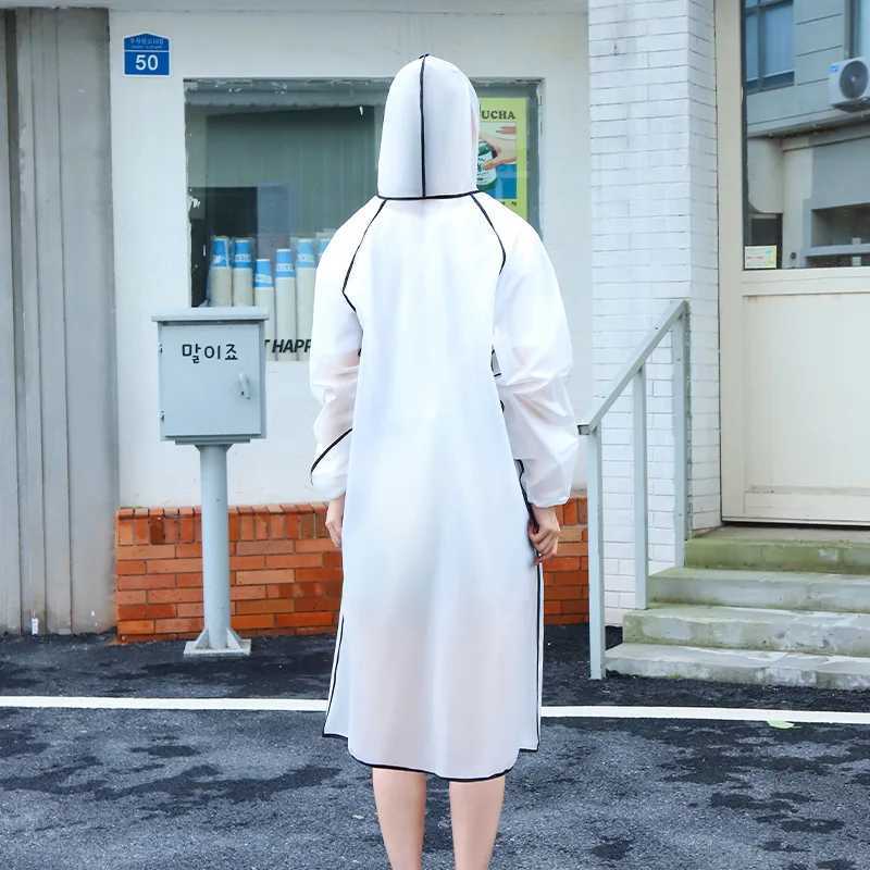 Long Outdoor One-piece Raincoat with Thickened Edges for Adults Outdoor Unisex Eva Raincoat Y250814