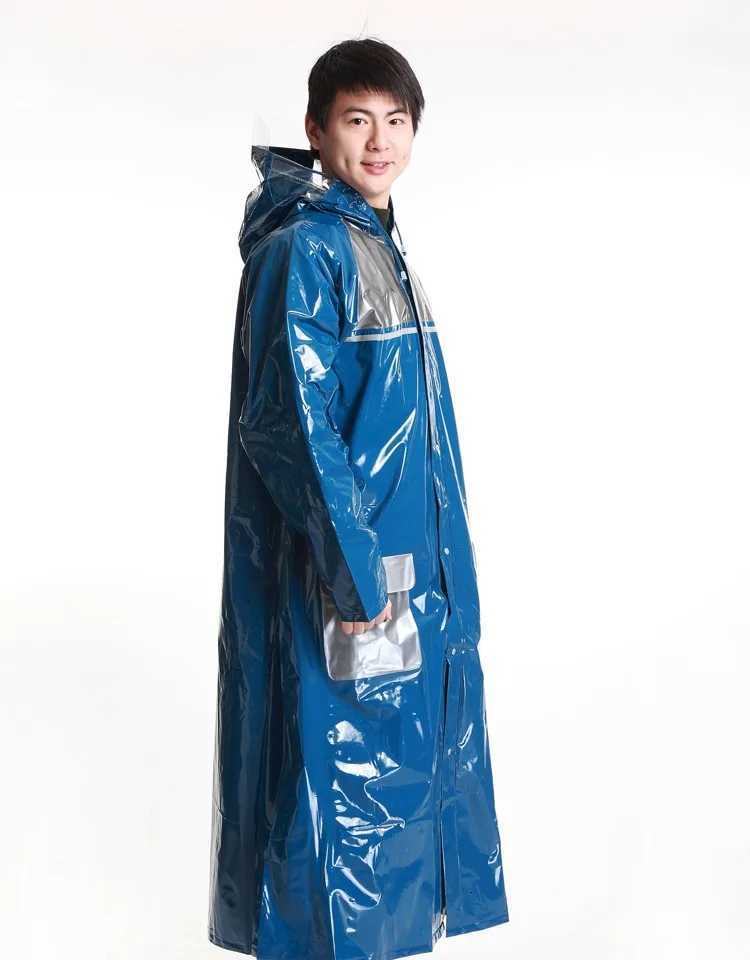 Impermeabl Raincoat Men Women Waterproof Motorcycle Bicycle Full Body Thick PVC Rain Coat Backpack Poncho With Hood Y250814