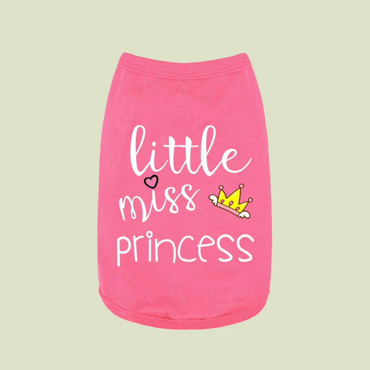 Little miss princess Summer Vest Dog For Small Puppy Clothes Pet Tshirt 250814