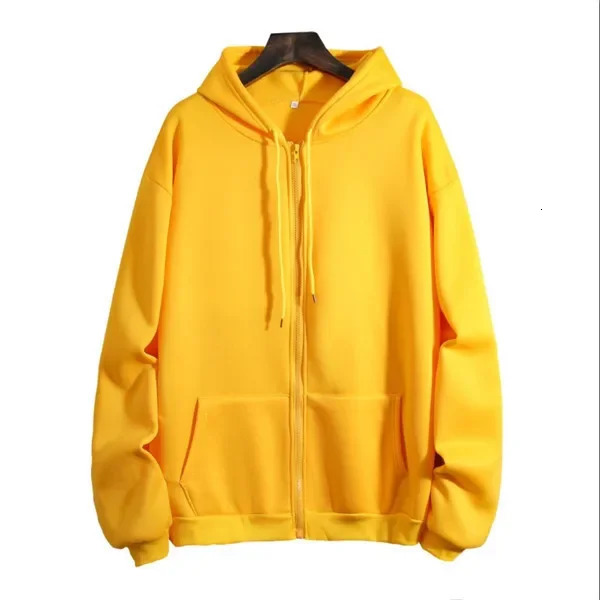 Thickened FleeceLined Hooded Sweatshirt AutumnWinter Style Loose Fit Solid Color Top Jacket For Cold Weather Scenario 250814