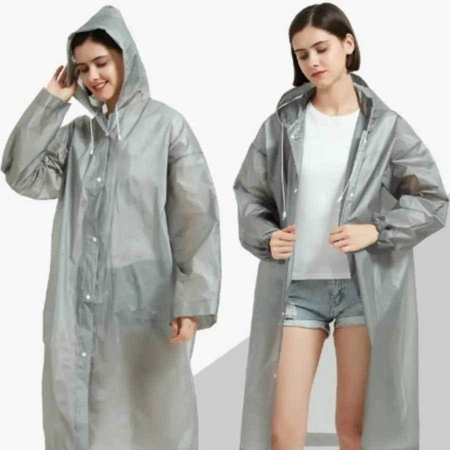 1PCLong Transparent Raincoat - Thickened Lengthened Ponchos for Boys and Girls Suitable for Rainy Weather Y250814