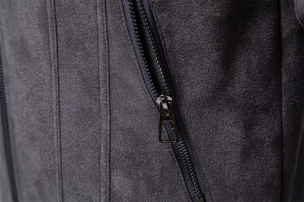 Windbreaker 2025 New Men's Faux Suede Jacket Autumn Winter Lapel Coat Trendy Male Outerwear Casual Outdoor Jacket EUR size: S-2XL