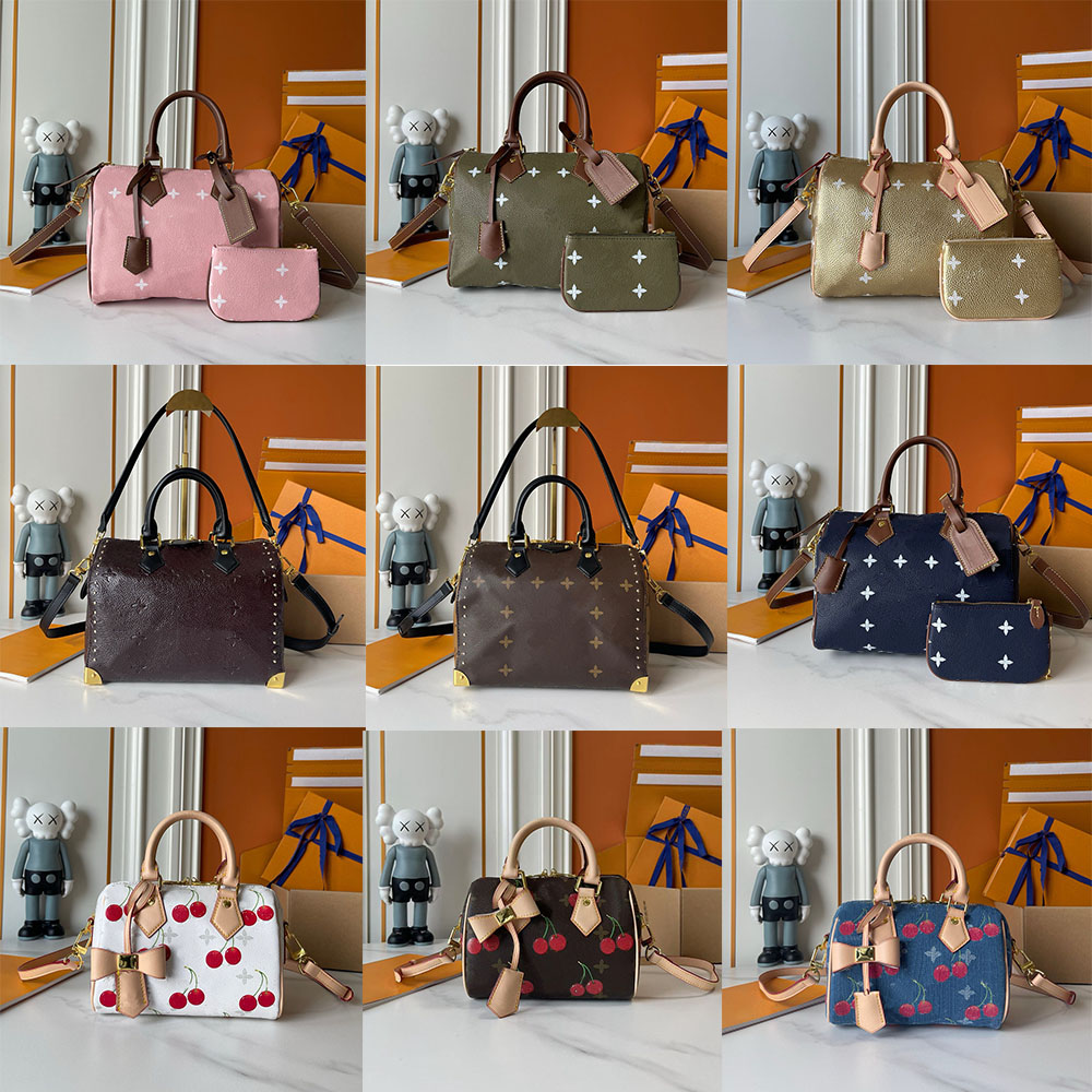 Murakami 25CM 30CM Boston bag Designer Women's handbag design Leather Bag Women's single-shoulder crossbody Bag High Quality luxury bag source factory