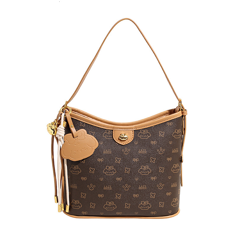 Free Shipping Designer Luxury Bag New Retro Women's Vintage Flower Handbag Large Capacity Commuting Shoulder Bag Classic Armpit Bag Casual Shoppi