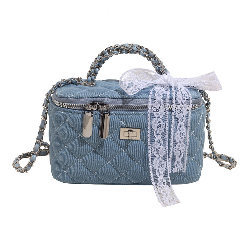 Fashion Women's Denim Charter Sewing Chain Makeup Bag Free Shipping Designer Versatile Mini Handbag Luxury Shoulder Crossbody Bag Casual Phone Ba