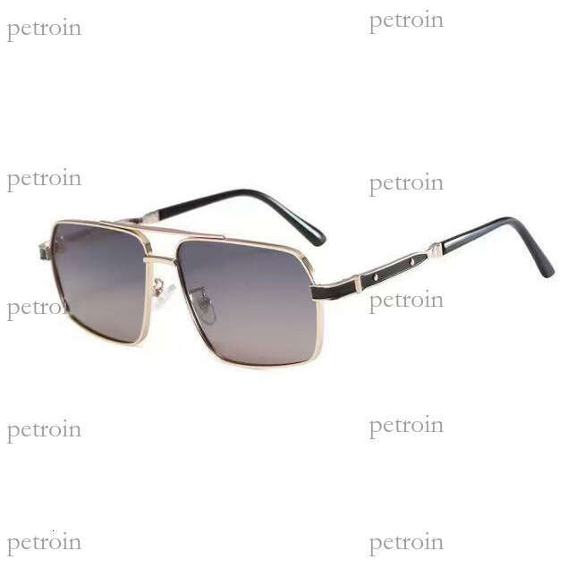 Men's New Double Bridge HD Polarized Square Frame Driving UV Protection Women's Premium Sunglasses