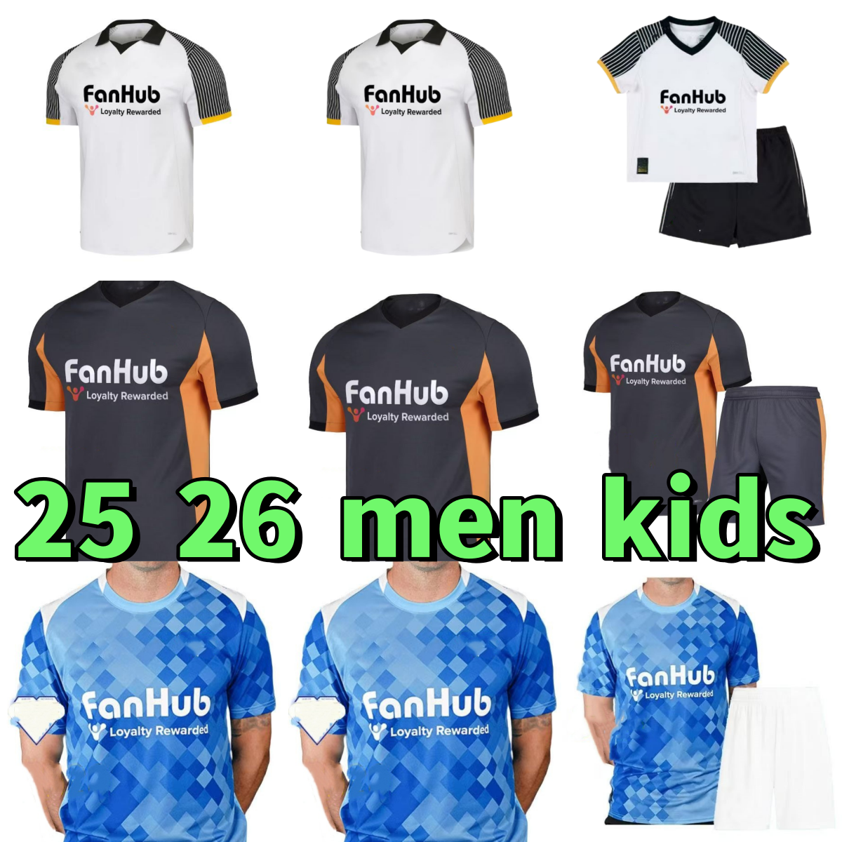 Derby 25 26 County soccer jerseys SIBLEY CASHIN NYAMBE NELSON ELDER FORNAH BARKHUIZEN home away third 2025 men kids kit football shirts