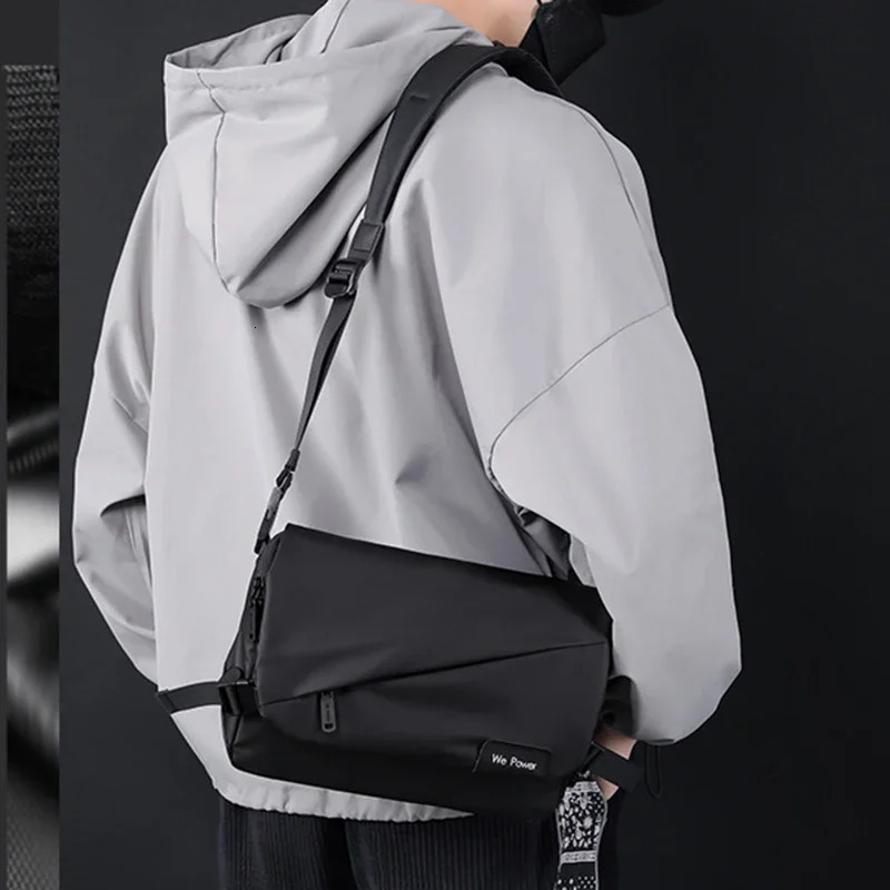 Men Shoulder Cross Body Sling Bag Fashion Casual Multi-Capacity Military Business Nylon Male Briefcase Messenger Bag 250809