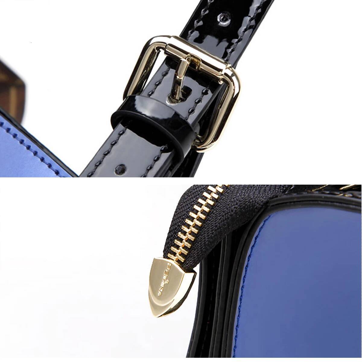 Patent Leather Handbags For Women,Designer, Tote Bag Large Capacity,Business Vintage Shiny Underarm Purses Shoulder Bags