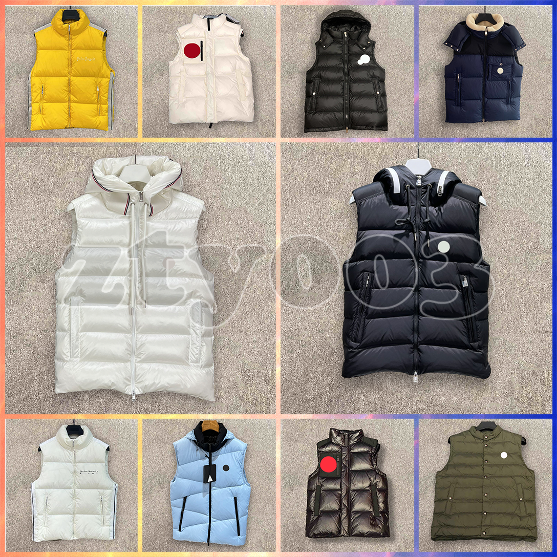 Mens vest designer down vest sleeveless winter womens windbreaker thick hooded jacket outdoor fashion warm jacket Sleeveless jacket size S-2XL