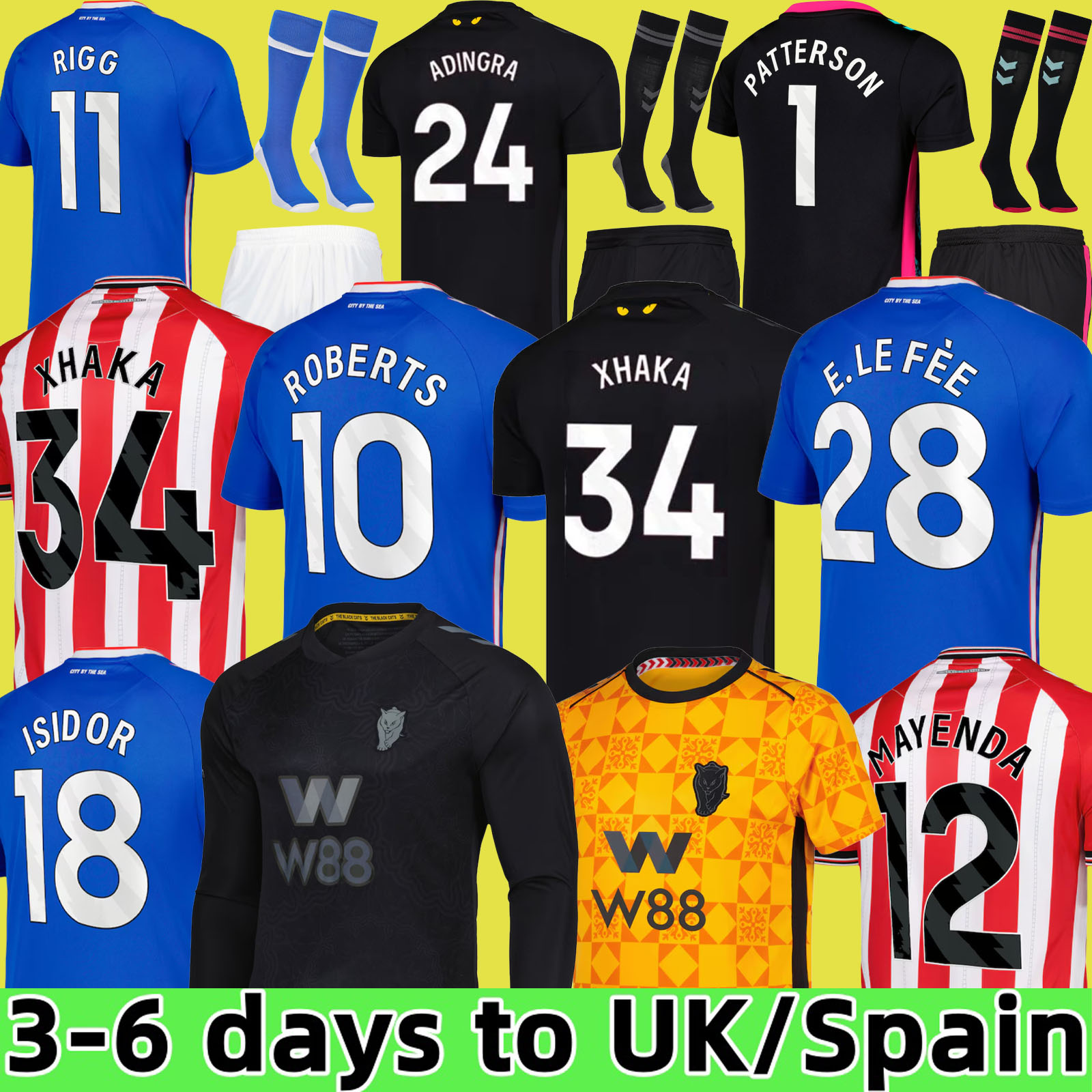 24 25 26 sunderland soccer jersey Isidor AWAY FINAL Remembrance Retro Mayenda Rigg JOBE ROBERTS ba CLarke Ekwah 2025 2026 football shirts top men kids kit Black Cats