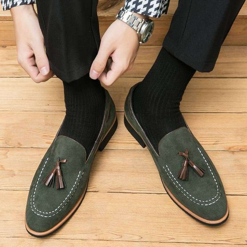 Men's ing None Slip Handmade Loafer Business Wedding Plus Size Formal Casual Shoes For Men