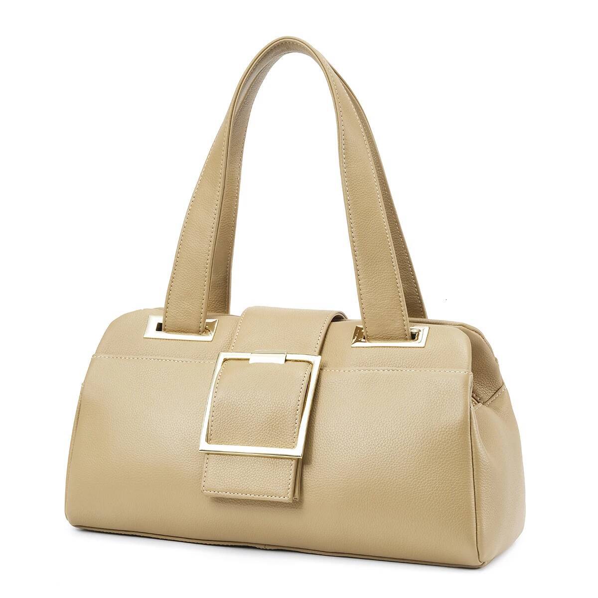 Tote Bags Woman Genuine Leather Designer Elegant Purses And Handbags Multi-Compartment Shoulder Bag With Zipper