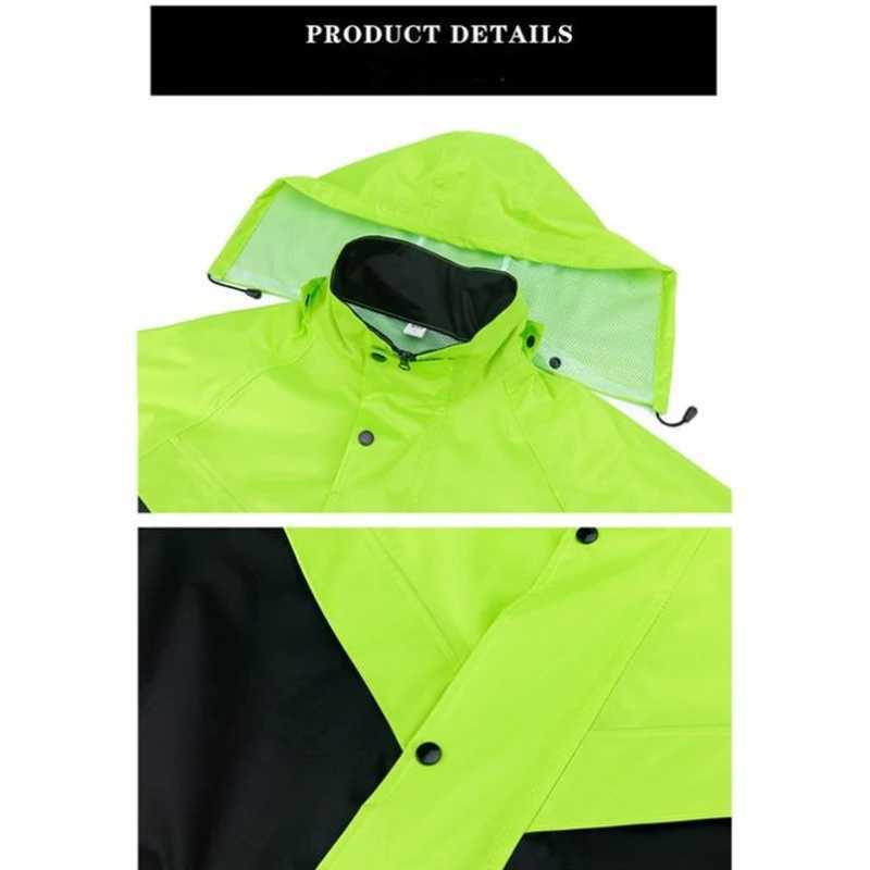 Premium Raincoat Waterproof Motorcycle Raincoat Breathable Reflective Raincoat Set Y250814