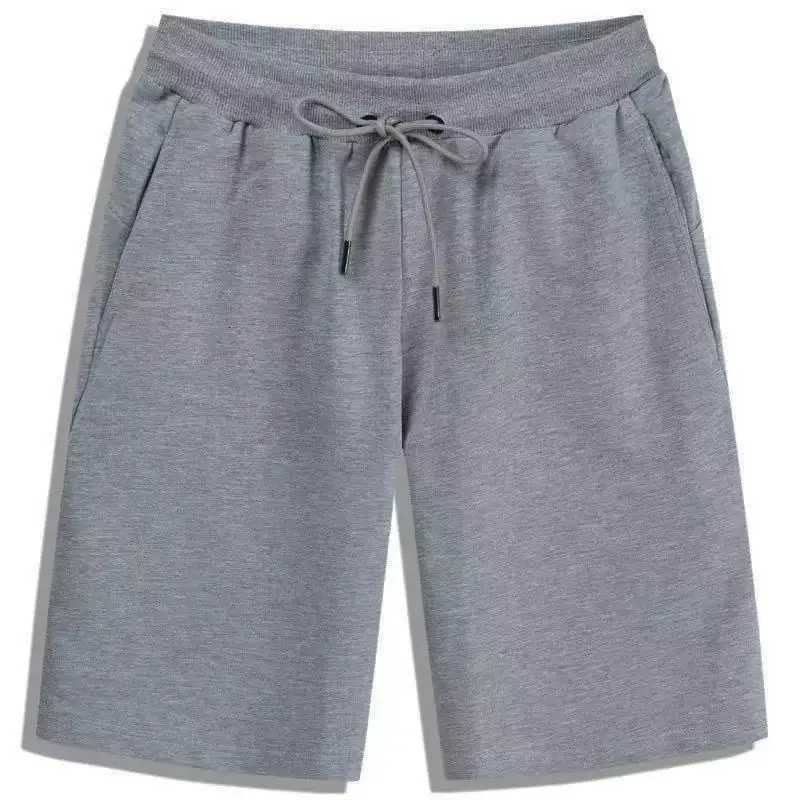 2025 Summer Mens Shorts Elastic Drawstring Shorts Joggers Loose Fitness Breathable Sports 5 Piece Solid Color Casual Pants Y250814