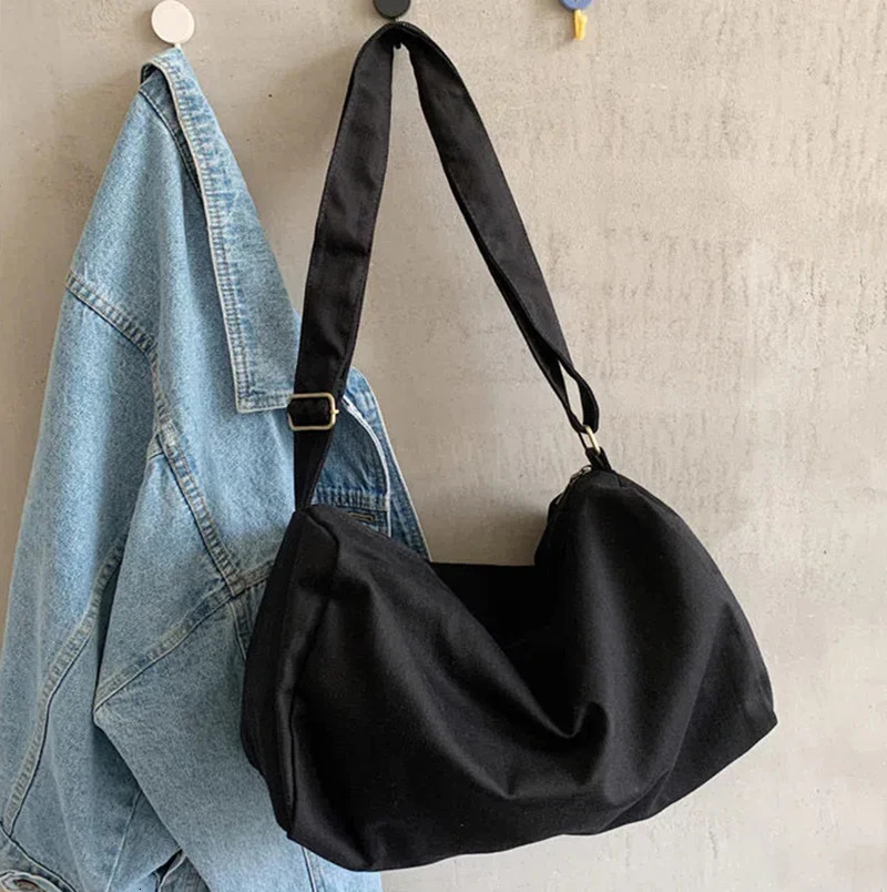 Women Shoulder Bag Large Canvas Crossbody Bags For Women Fashion Korean Female Student School Bag Chic Messenger Bag Handbags 250809