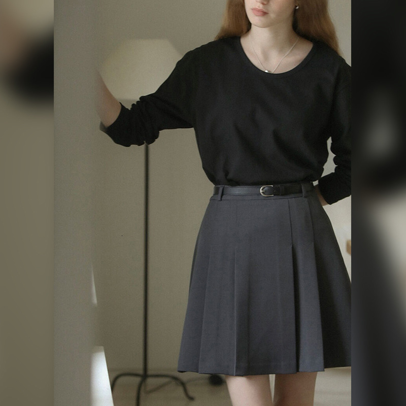 100% T-Shirt Skin-Friendly Loose Plus Size Casual for Women Spring and Autumn Pure Cotton Round Neck Drop Shoulder Sleeve Top