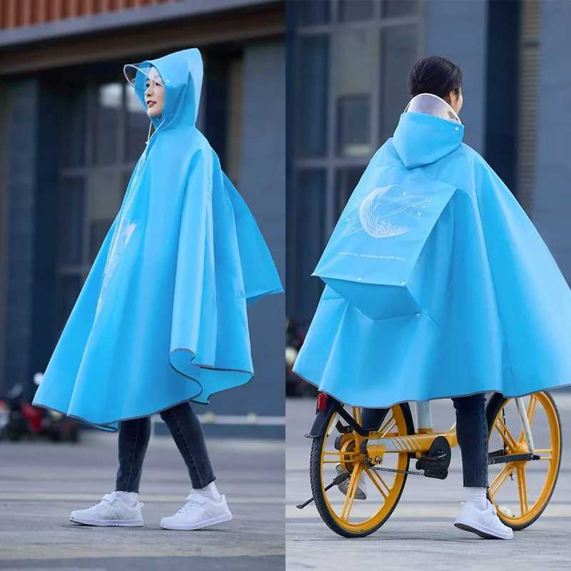 Full-Body Long Electric Scooter and Bicycle Raincoat Special for Heavy Rain Mens and Womens Styles Y250814