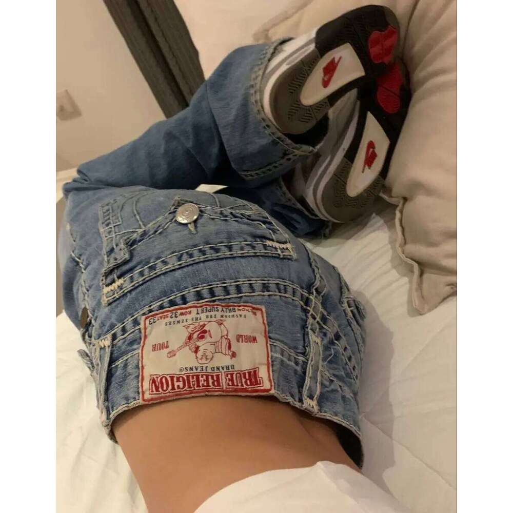 Retro Pocket Embroidery Blue Baggy Jeans Men Women Gothic American Vintage Streetwear Jean Haruku Low Rise Wide Leg Pants