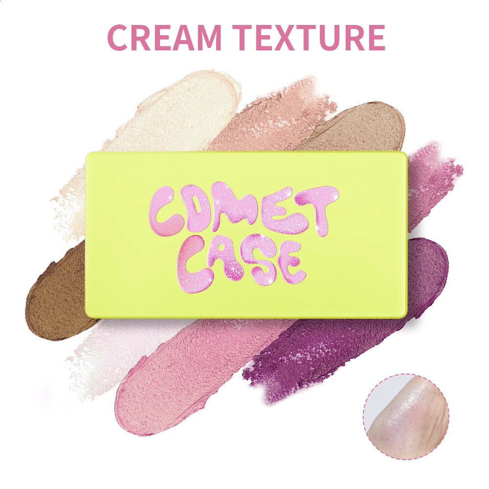 High Gloss Cement Case Cream Palette Set Makeup Matte Shimmer Finishes with Pink Brown Nude Tones Long-Lasting Curve Case 250814