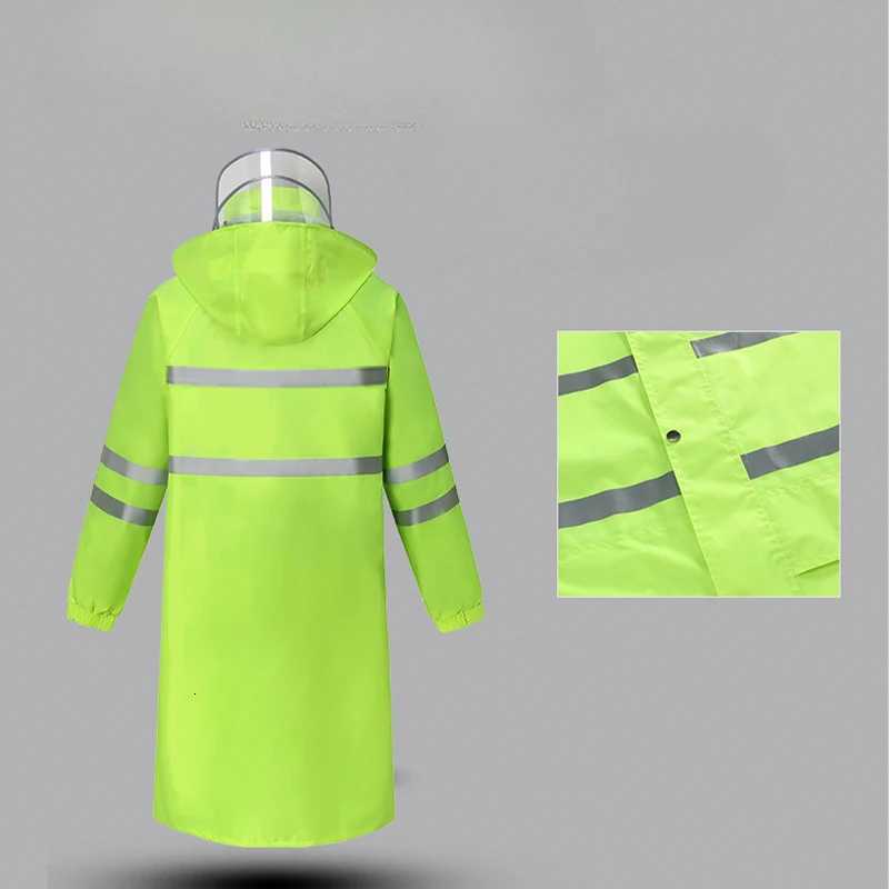 Raincoat Lengthened and Thickened Outdoor Sanitation Commuter Traffic Duty Fishing Clothing Labor Protection Raincoat Y250814