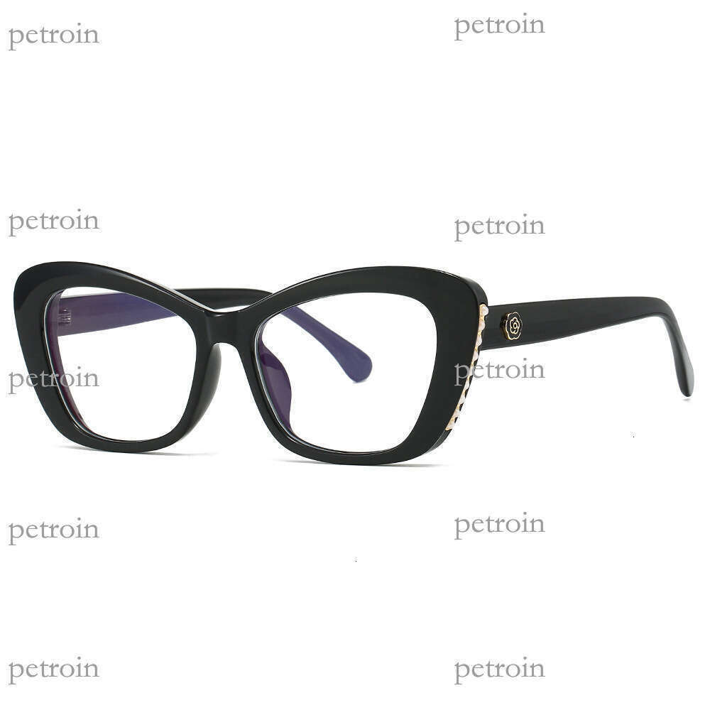 New Cat Eye Fashion Non-Prescription Versatile Personality Myopia Frame for Women Trendy Ins Blue Light Blocking Glasses