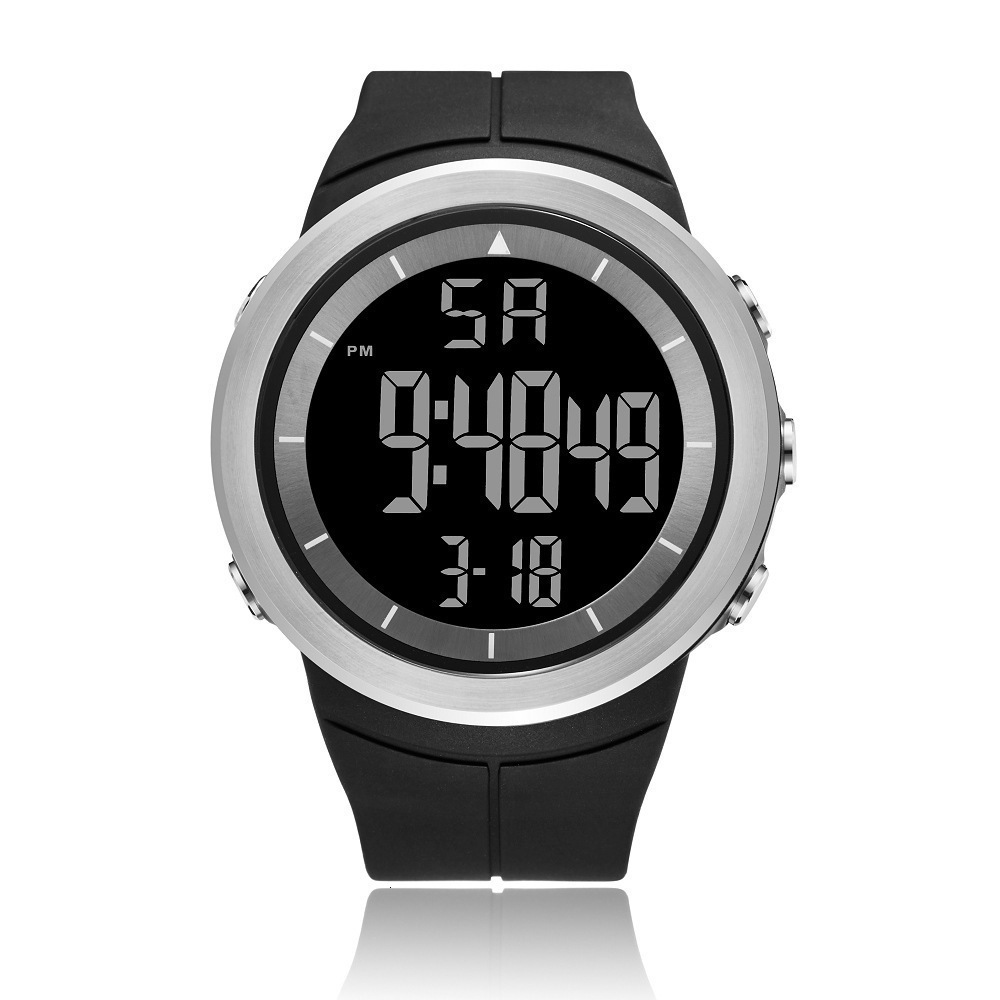 Digital Watches for Men Black 50M Diving Tactical Wristwatch Big Dial Waterproof Electronic Led Military Clocks Alarm Stopwatch 250619