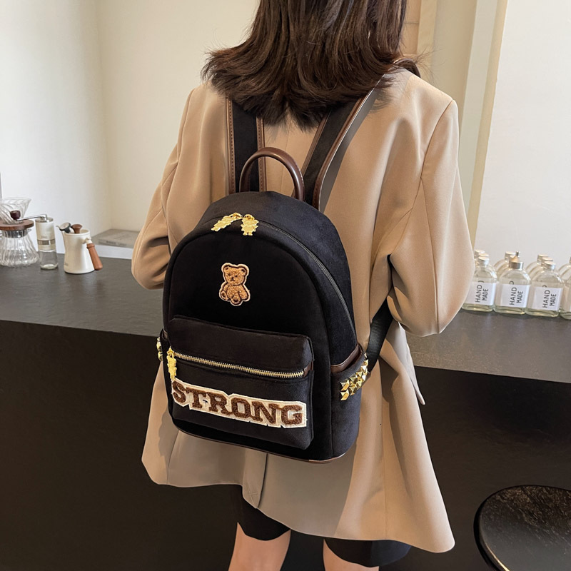Autumn New Unisex Style Backpack For Women Large Capacity New Casual Student Campus Bag Travel Backpack Autumn New Designer Bag