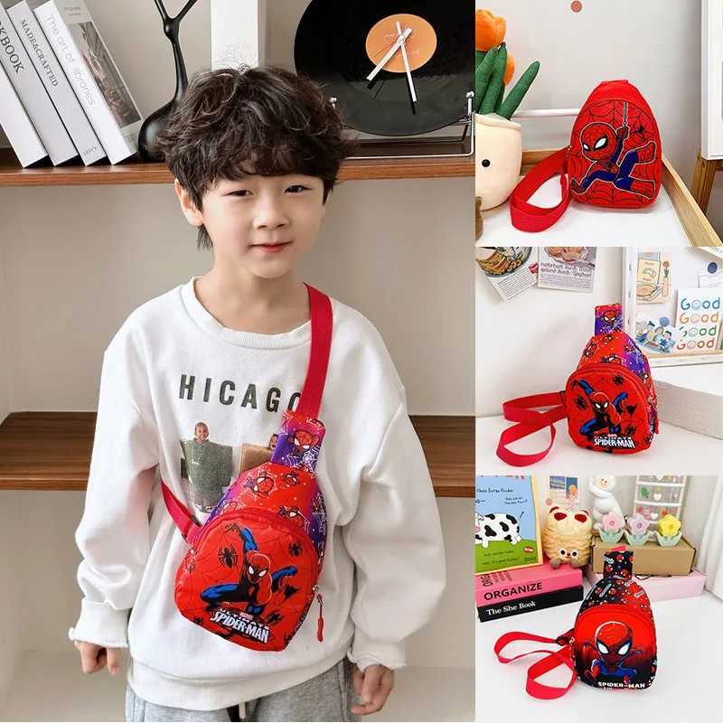 Spider Man Crossbody Bag For Boys Childrens Marvel Chest Pack Anime Shoulder Bags Messenger Bag Kids Gifts L250814