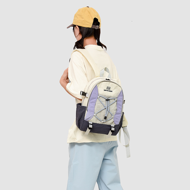 Autumn New Unisex Style Backpack For Couples Color Blocked Double Seam Large Capacity Casual Backpack Autumn New Designer Backpack Cycling Camping Bac