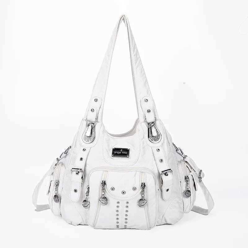 Angelkiss Bag Women Fashion Handbags Women Shoulder Bags PU Leather Handbag Female Satchel Big Shoulder Purse Bag Womens Bag Z250815