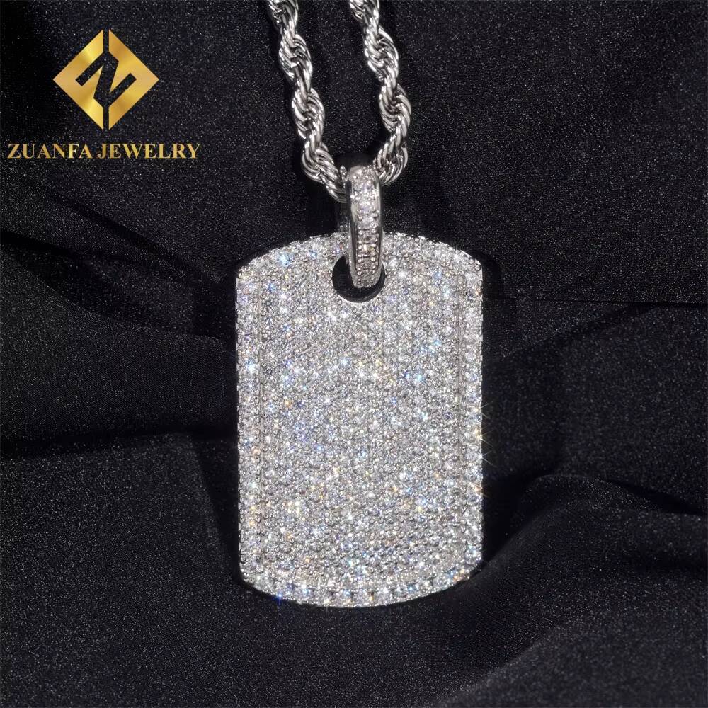 New Arrival Hip Hop Pass Diamond Tester Iced Out Fire Jewelry 925 Sterling Silver Fashion Pendant Necklaces Charms for Men