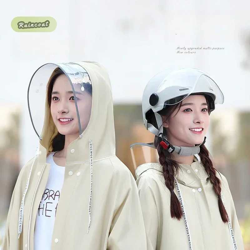 Electric Bike Raincoat New Style Thickened Long Sleeve Waterproof Motorcycle Rainwear for Bikers Y250814