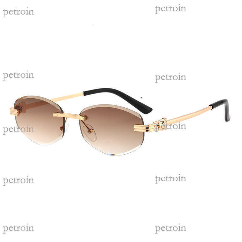 New Metal Frameless Polygon Fashion Trend Unisex Internet Celebrity Sunglasses