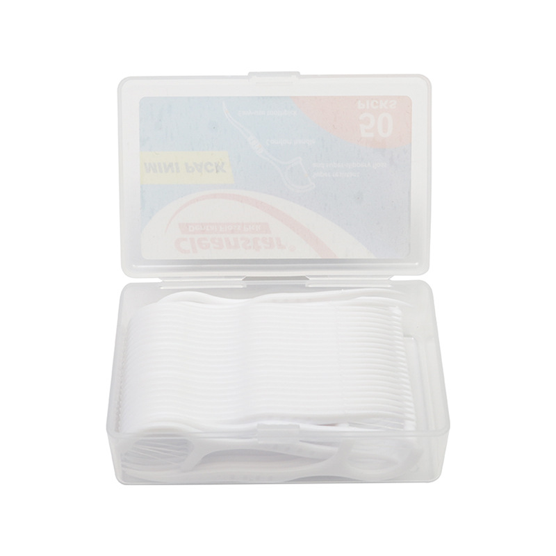 Dental floss storage box, 400D family pack, plastic toothpicks, mini oral cleaning, interdental cleaning, plastic dental floss picks
