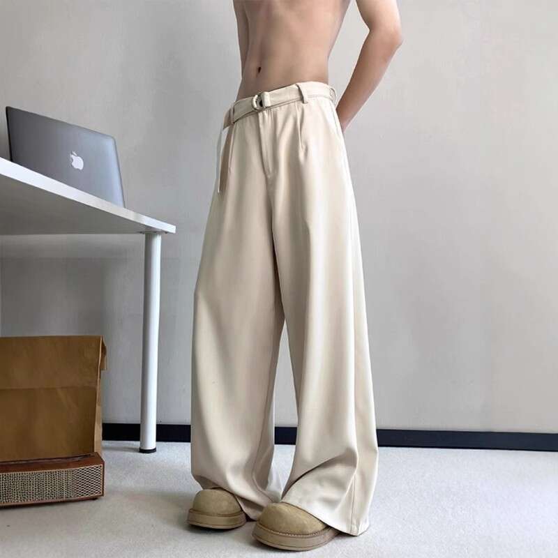 Cleanfit Scimitar Trousers Men Spring Loose High-End Casual Trendy American Style Draped Wide-Leg Pants B5