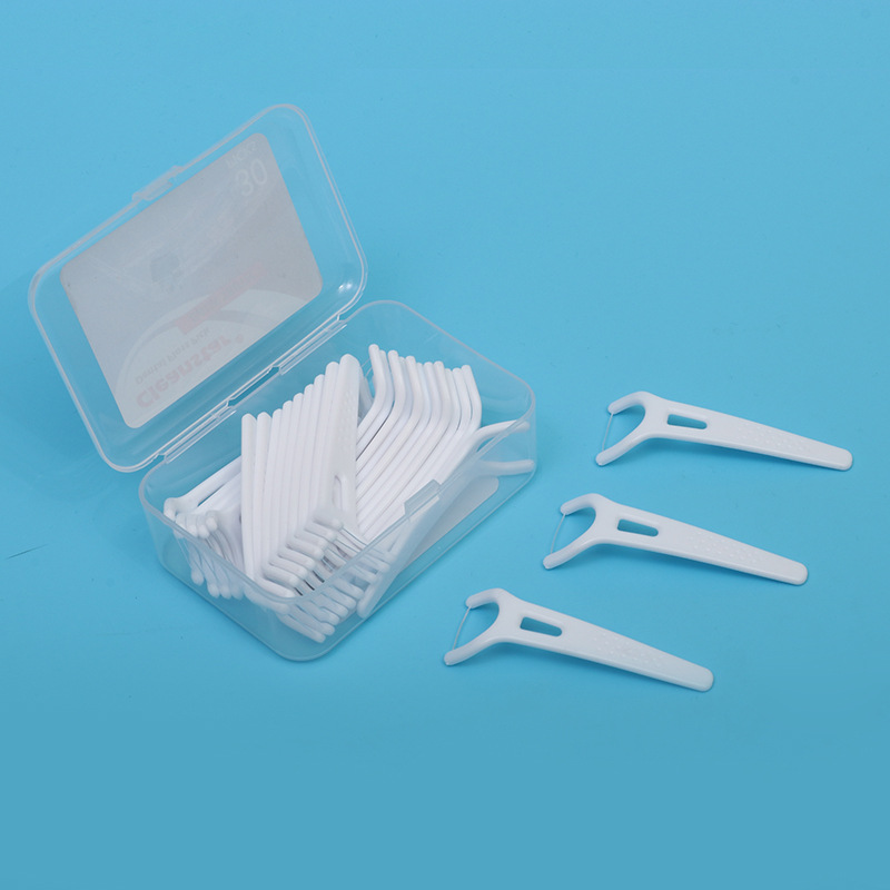 Customized dental floss sticks, multi-size disposable portable storage box, dental floss picks for home use