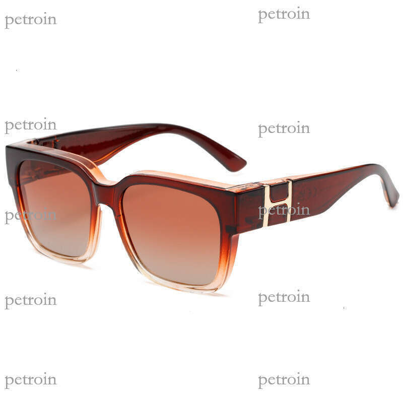 New TR90 Polarized Square Frame Sunglasses Fashion Trend Versatile UV Protection