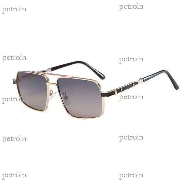Men's New Double Bridge HD Polarized Square Frame Driving UV Protection Women's Premium Sunglasses