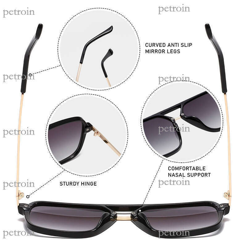 New Men's Fashion Women's Double Bridge Driving Sun Protection Sunglasses