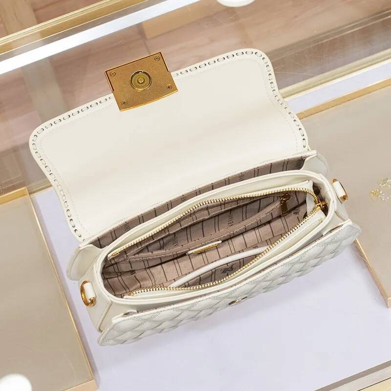 Light Brand Women's Single Shoulder Armpit 2025 New Autumn And Winter High-End Designer Dia Grid Crossbody Bag