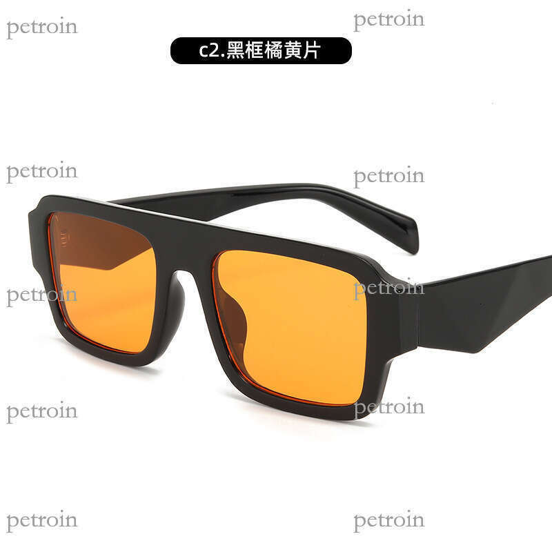 New Versatile Classic Square Frame Men Modern Fashion Trend Simple Sunglasses for Women