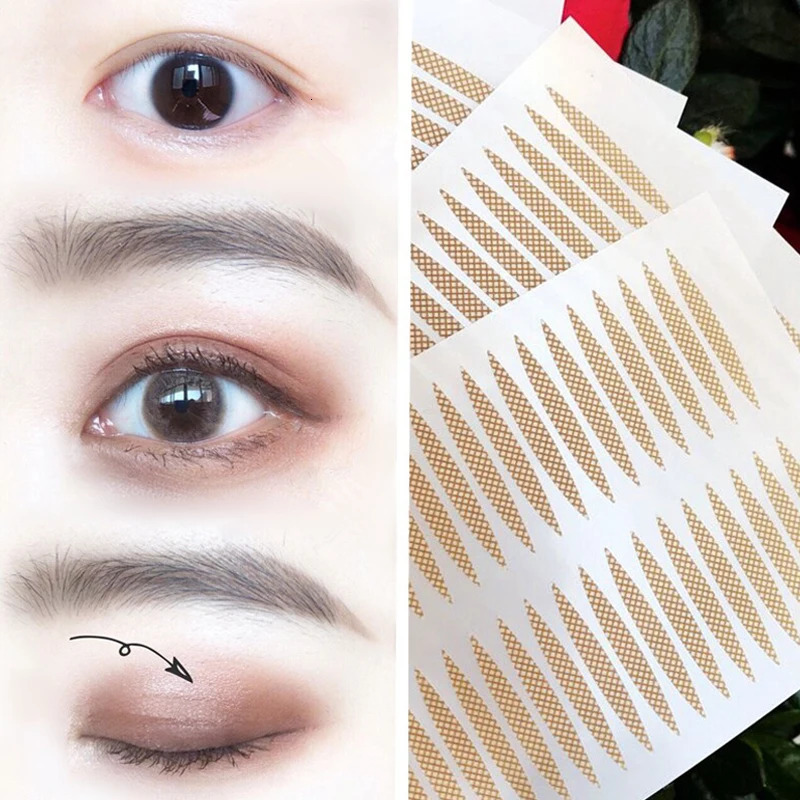 240Pcs Double Fold Eyelid Tape Sticker Lace Nature Clear Beige Stripe Self-adhesive Natural Eye Makeup With Tool Pro Cosmetics 250811