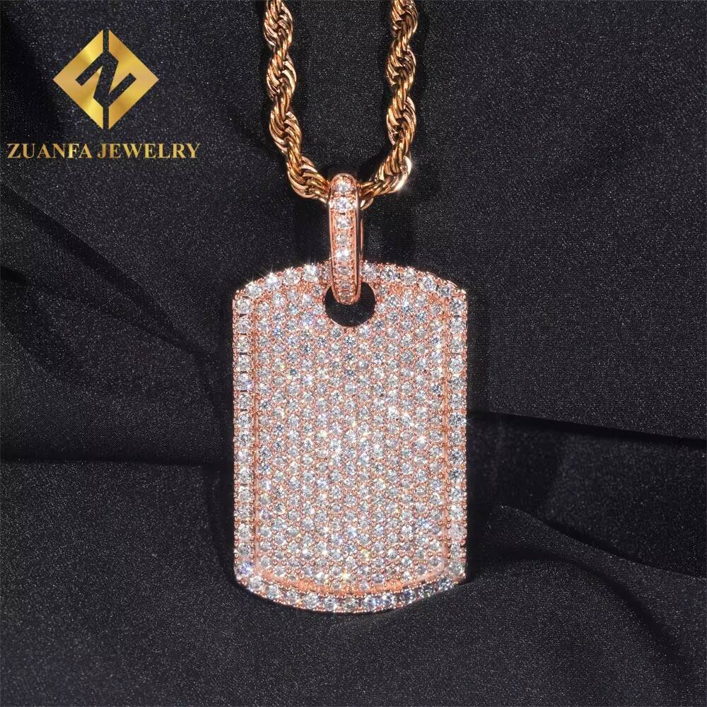 New Arrival Hip Hop Pass Diamond Tester Iced Out Fire Jewelry 925 Sterling Silver Fashion Pendant Necklaces Charms for Men