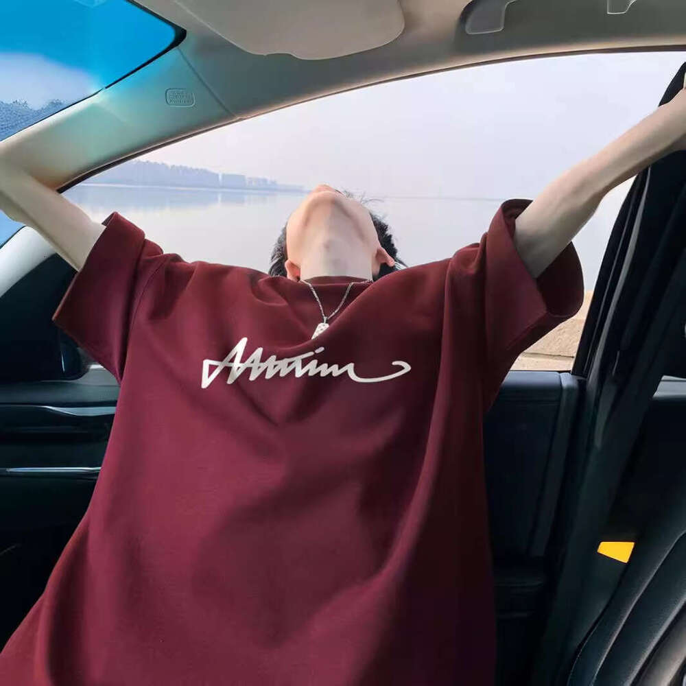 Short T-Shirt For Men Summer New American Style Trendy Brand Simple Pure Cotton Loose Half Sleeve Tee Shirt B5