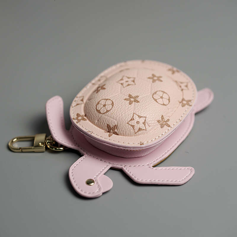 Diving Champion Same Style Turtle Detachable PU Leather Cartoon Cute Mini Keychain Pendant