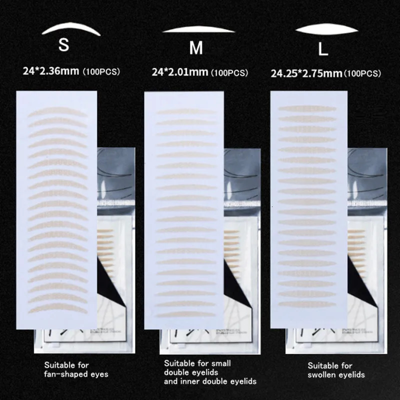 piara Double Eyelid Tape Stickers Natural Invisible Fiber Instant Eyelid Lift Paste Long Lasting Bigger Eyes Beauty Tool 250811