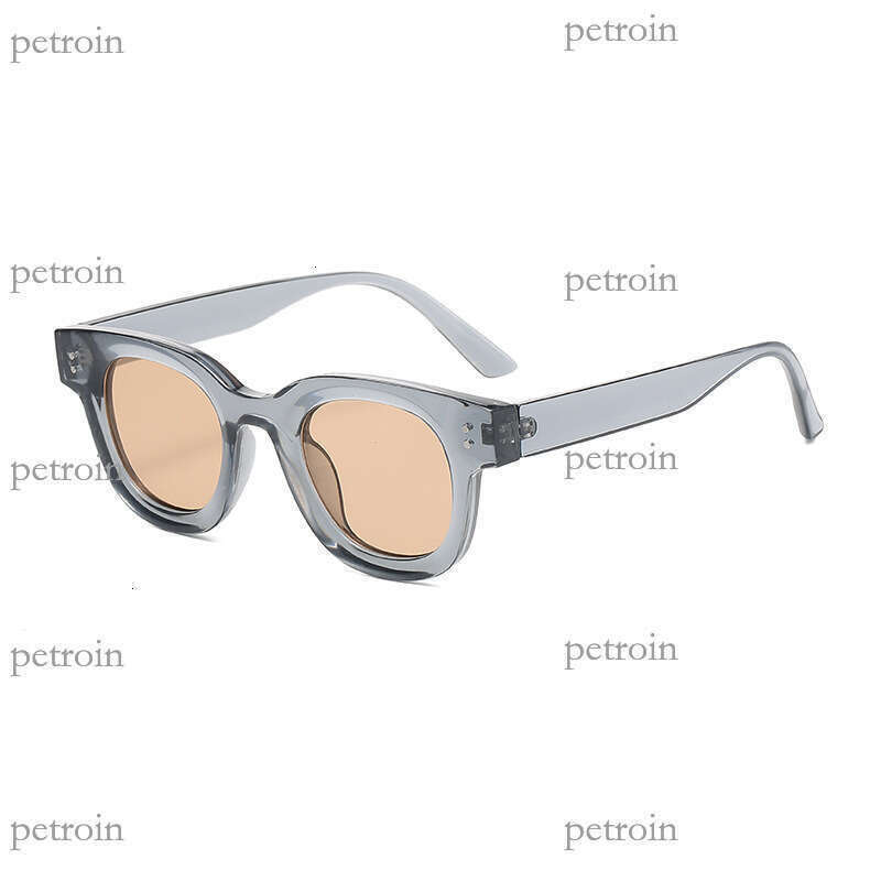 Oval Ocean Lens Thickened Small Frame Fashionable Women High-end Versatile Men Driving Sunglasses