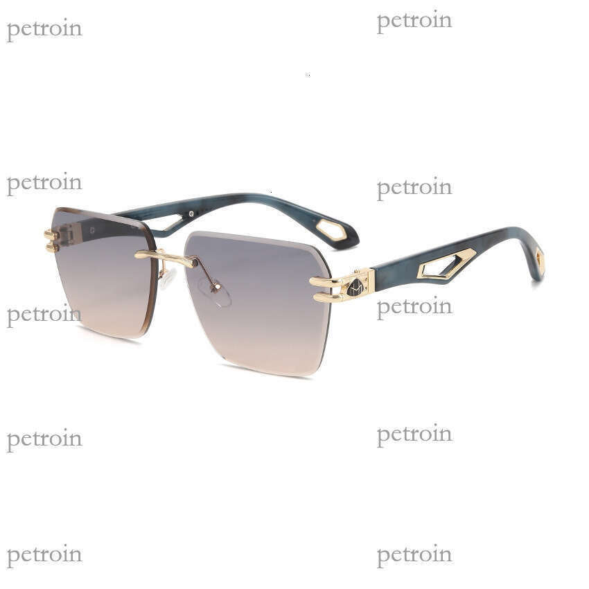2024 New Frameless Cut Edge Fashion Women High-end Street Style Ins Trend Sunglasses Men