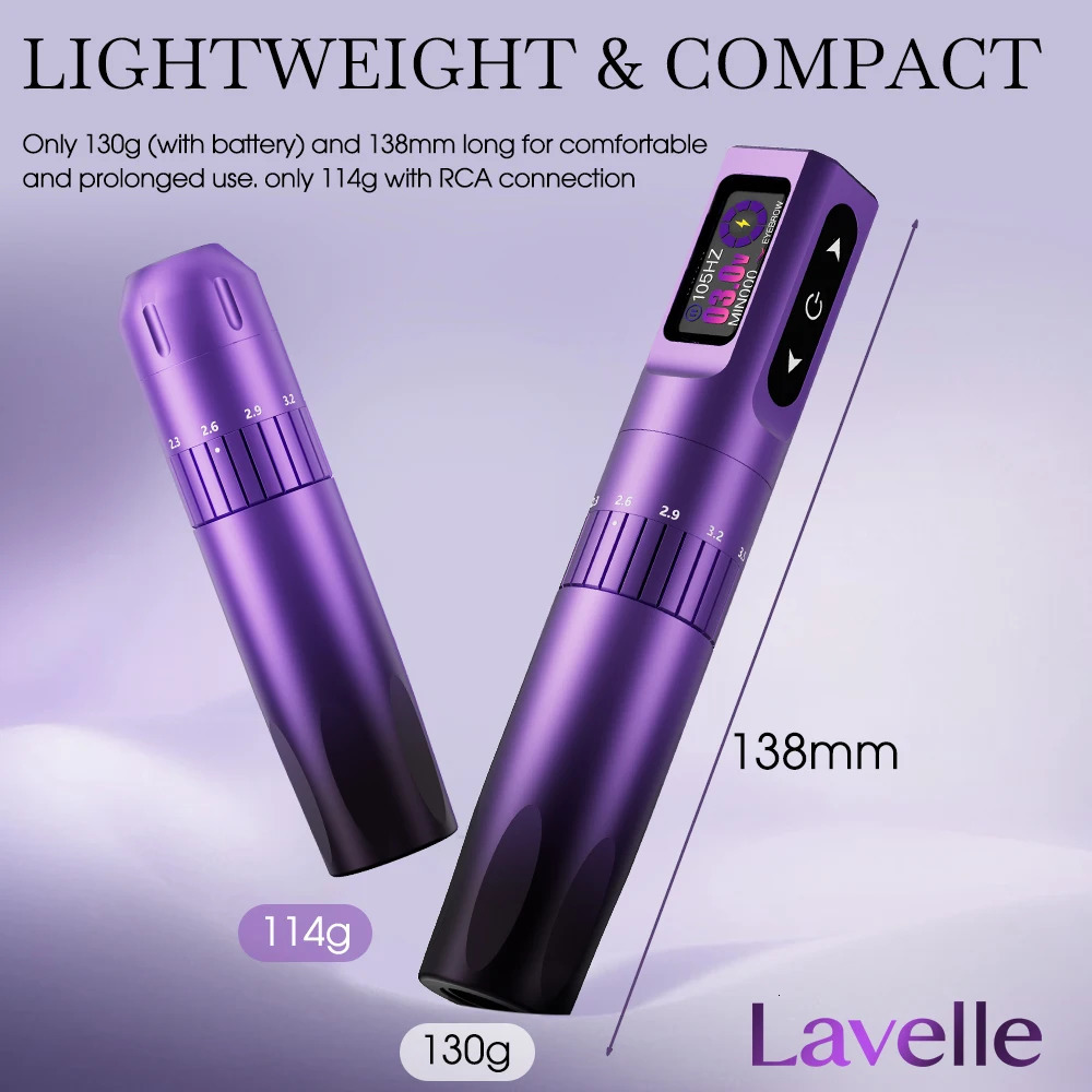 INKin Lavelle Makeup Permanent Machine Pen Eyeliner Tattoo Eyebrows Lips Scalp PMU 20pcs Cartridge Needle 250809